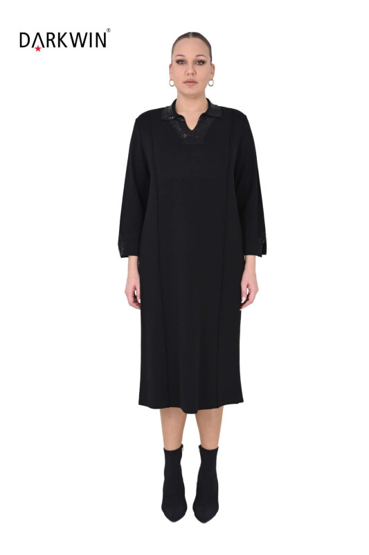 B14466 DARKWIN ELBİSE SIYAH - DARKWIN