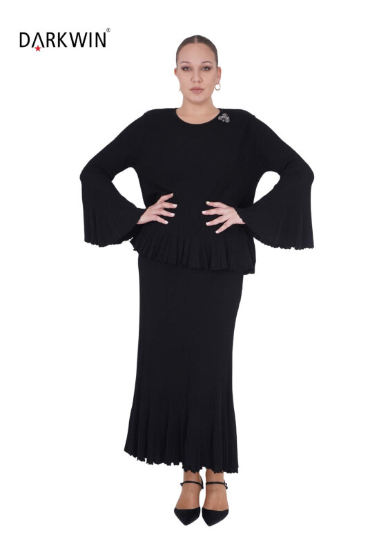 B14470 DARKWIN BLUZ-ETEK SIYAH - 2