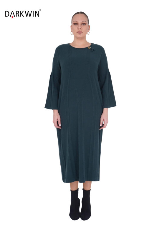 B14471 DARKWIN ELBİSE K.YESIL - DARKWIN