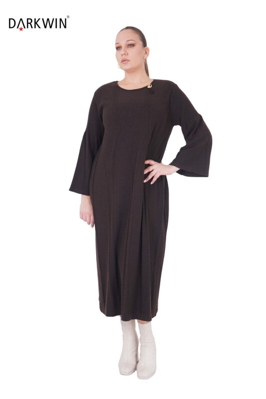 B14471 DARKWIN ELBİSE K.KAHVE - 4
