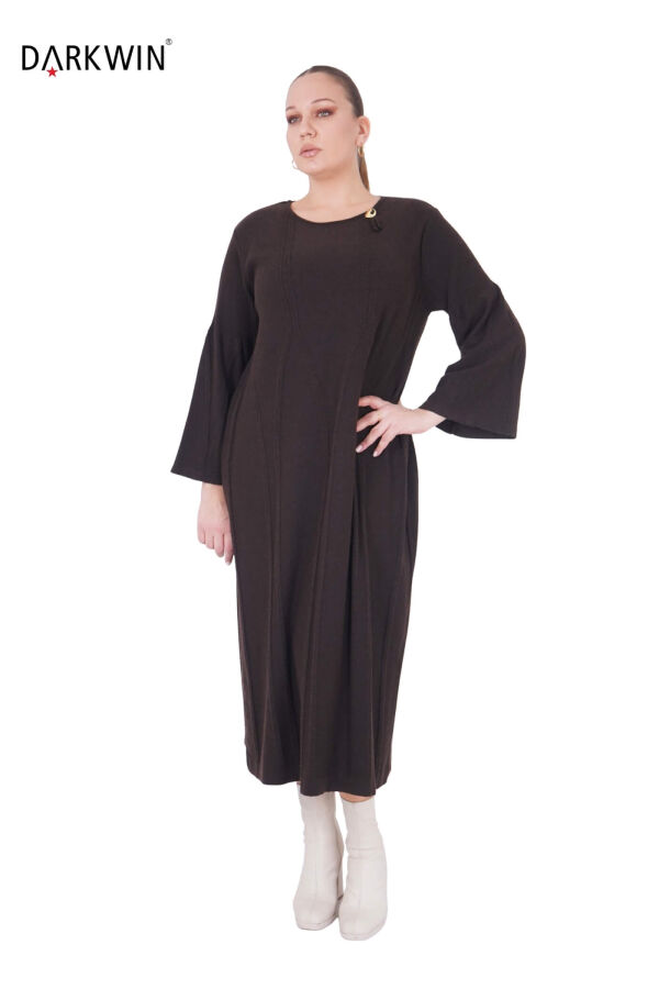 B14471 DARKWIN ELBİSE K.KAHVE - 4