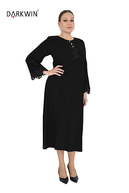 B14472 DARKWIN ELBİSE SIYAH - 4