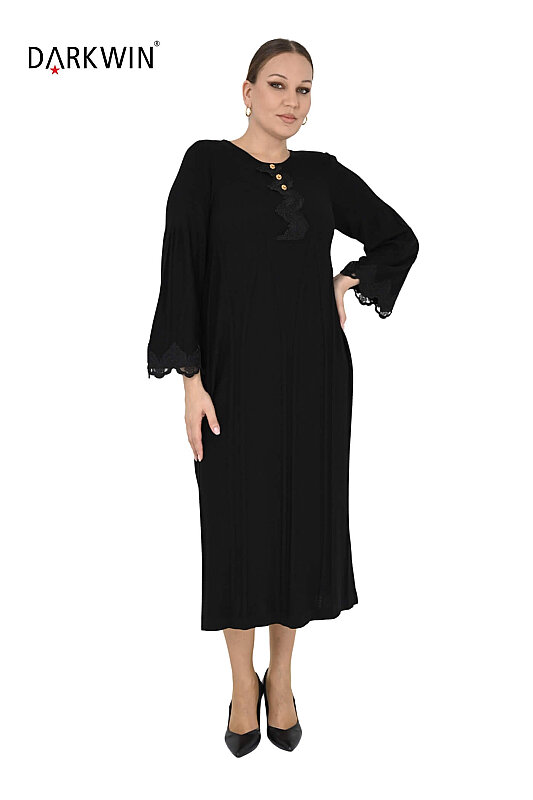 B14472 DARKWIN ELBİSE SIYAH - 5