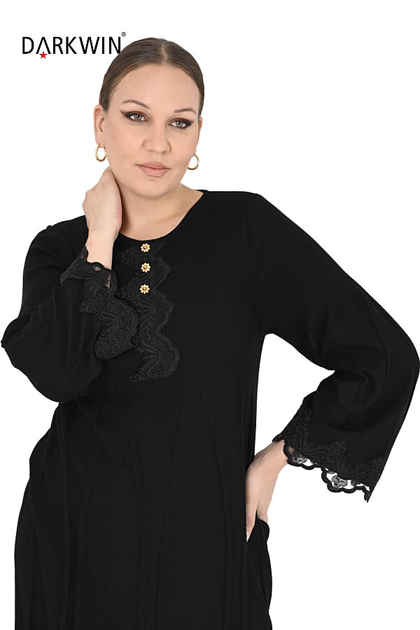 B14472 DARKWIN ELBİSE SIYAH - 6