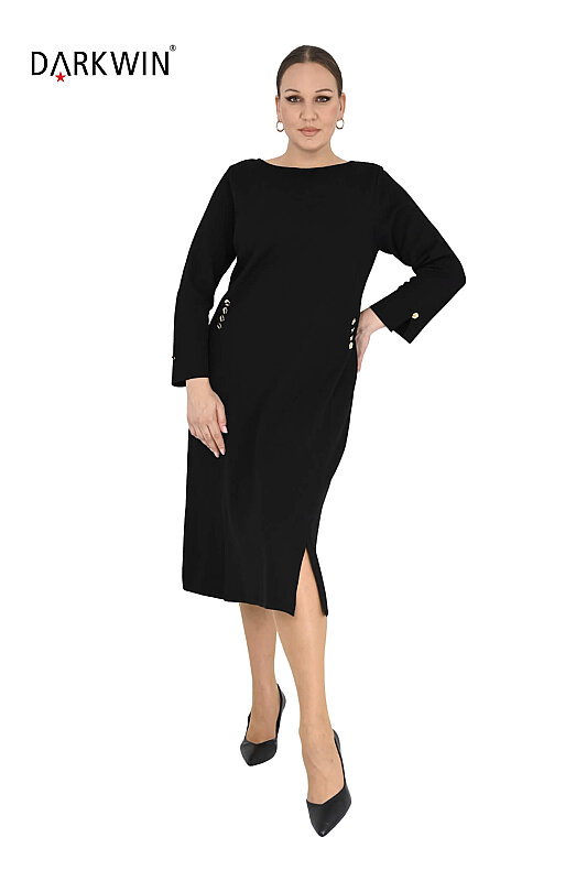 B14476 DARKWIN ELBİSE SIYAH - 4