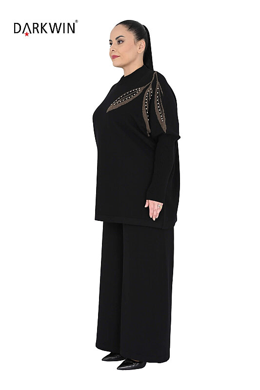 B14491 DARKWIN BLUZ-PANTOLON SIYAH - 3
