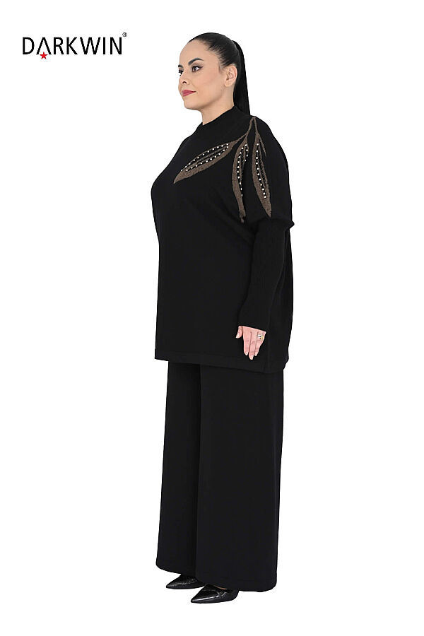 B14491 DARKWIN BLUZ-PANTOLON SIYAH - 3