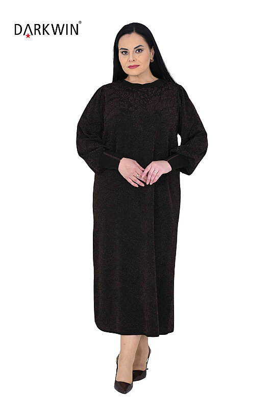 B14547 DARKWIN ELBİSE K.KAHVE-KAHVE - 4
