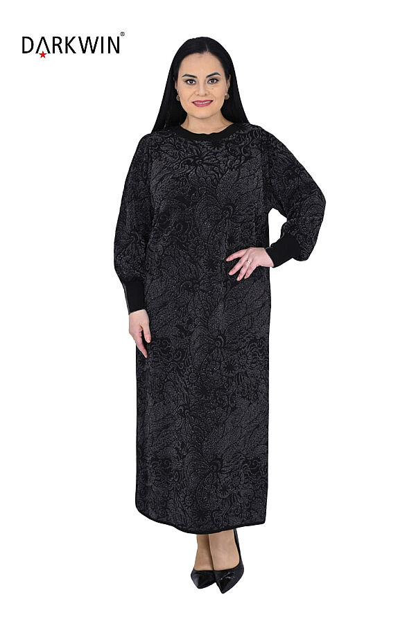 B14547 DARKWIN ELBİSE SIYAH-K.GRI - 4
