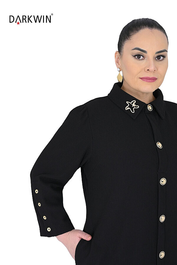 B1656 DARKWIN ELBİSE SIYAH - 4
