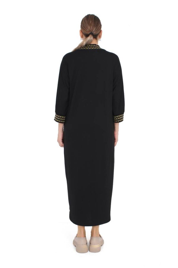 B2090 DARKWIN ELBİSE SIYAH-YESIL - 2