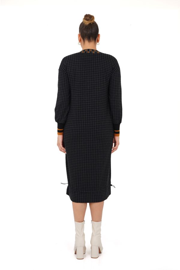 B2144 DARKWIN ELBİSE KOYU HARDAL - 3