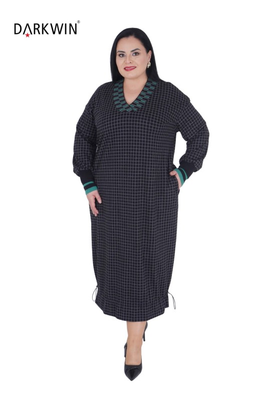 B2144 DARKWIN ELBİSE Y YESIL - Thumbnail