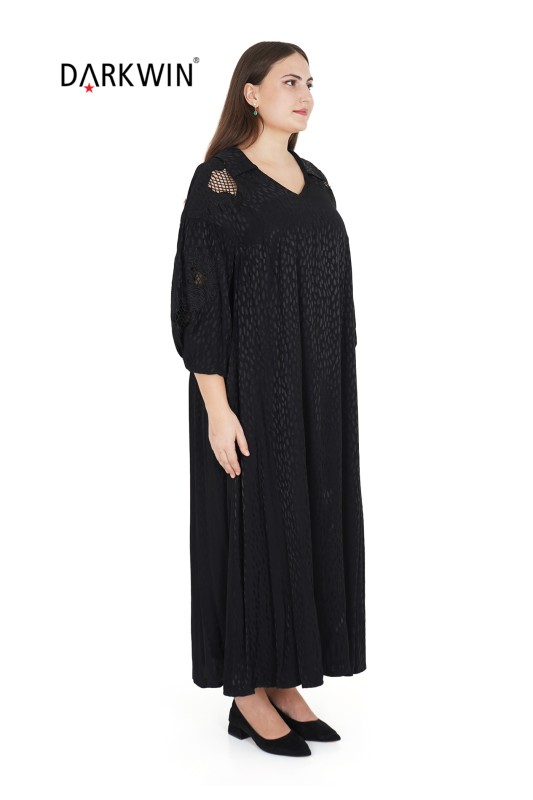 Darkwin - B2175 DARKWIN ELBİSE SIYAH (1)