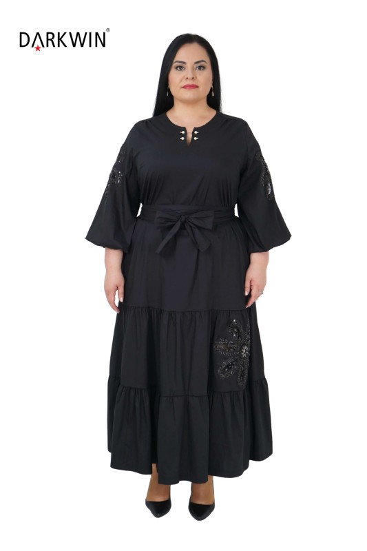 DARKWIN - B2331 DARKWIN ELBİSE SIYAH