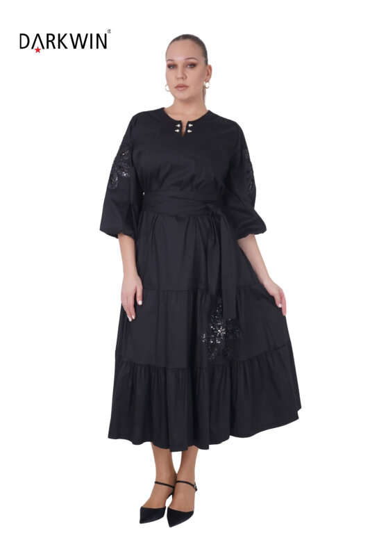 B2331 DARKWIN ELBİSE SIYAH - 4