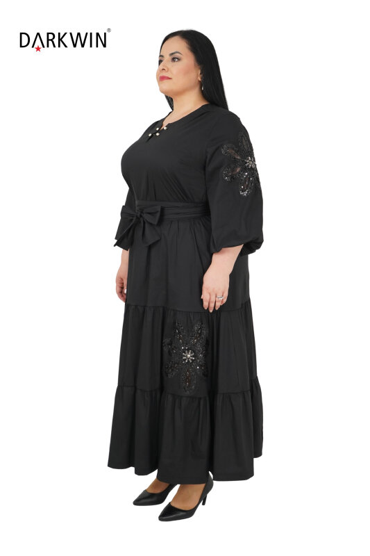 B2331 DARKWIN ELBİSE SIYAH - 4