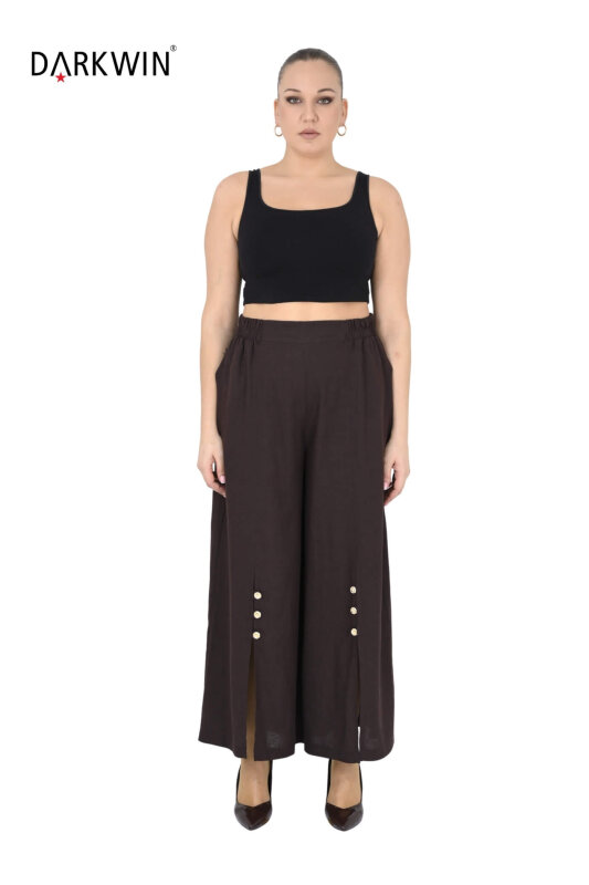 B2573 DARKWIN BLUZ-PANTOLON KAHVE - 5