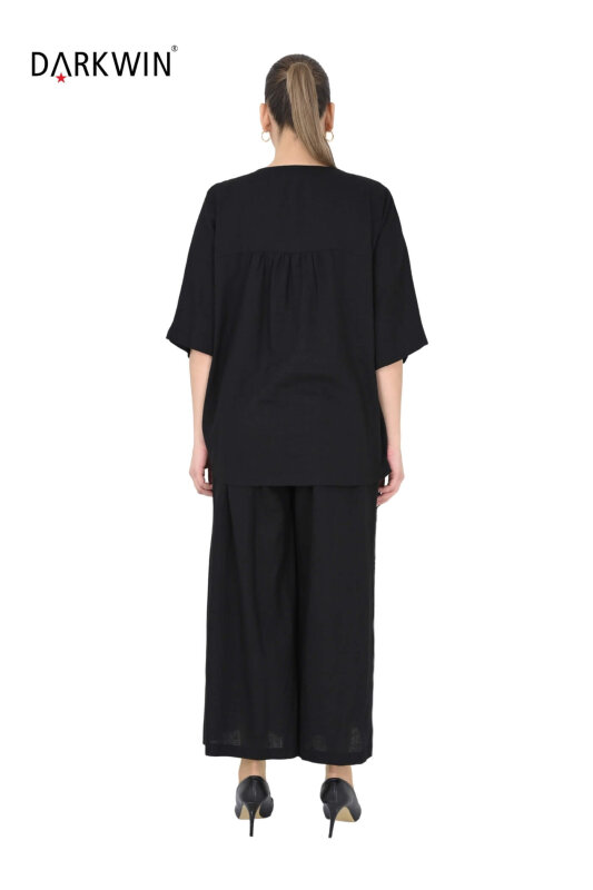 B2573 DARKWIN BLUZ-PANTOLON SIYAH - 3