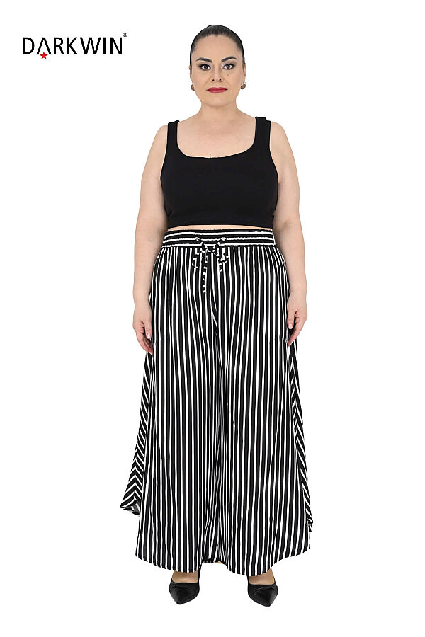 B2676 DARKWIN BLUZ-PANTOLON SIYAH-KEMIK - 6