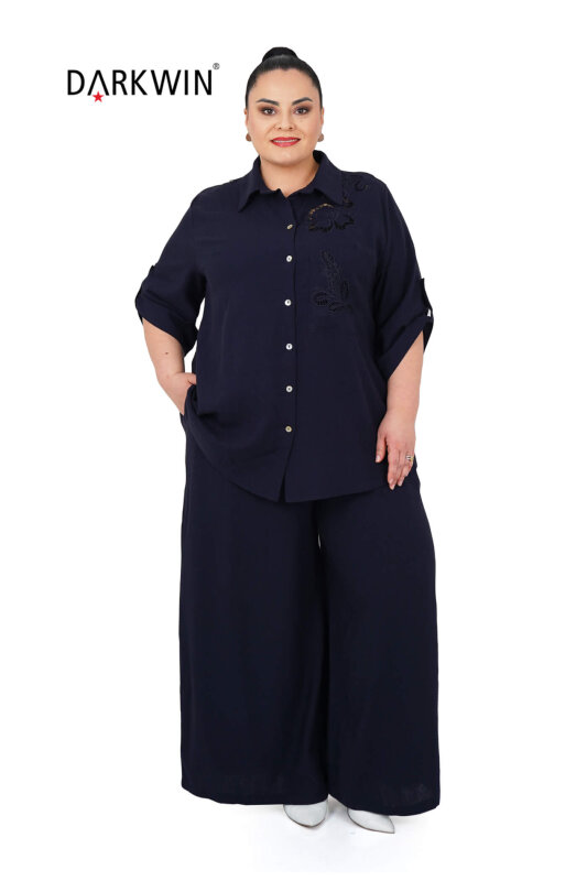 B3102 DARKWIN GÖMLEK-PANTOLON LACIVERT - 4