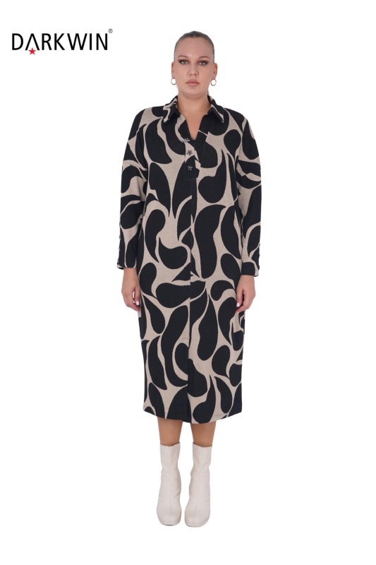 DARKWIN - B3235 DARKWIN ELBİSE DESENLI