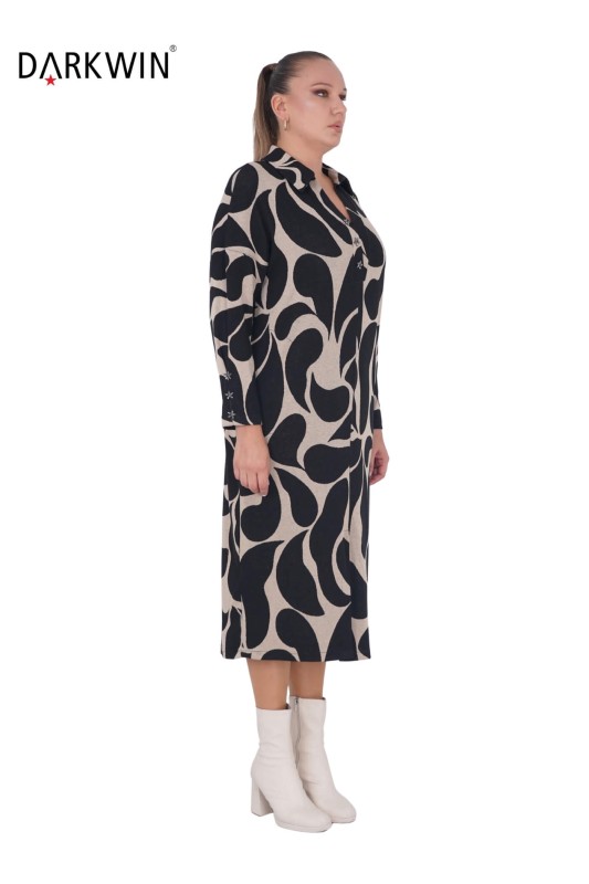 DARKWIN - B3235 DARKWIN ELBİSE DESENLI (1)
