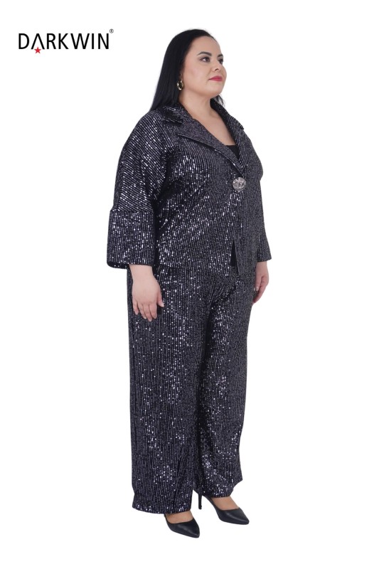 B3404 DARKWIN CEKET-PANTOLON SIYAH-ANTRASIT - DARKWIN (1)