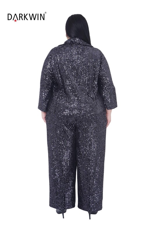 B3404 DARKWIN CEKET-PANTOLON SIYAH-ANTRASIT - Thumbnail