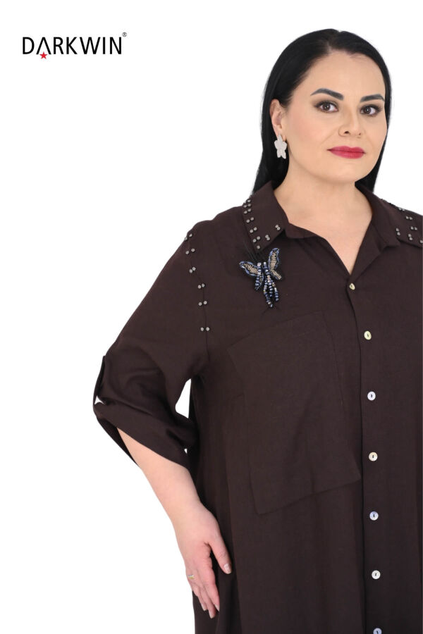 B3539 DARKWIN ELBİSE K.KAHVE - 4