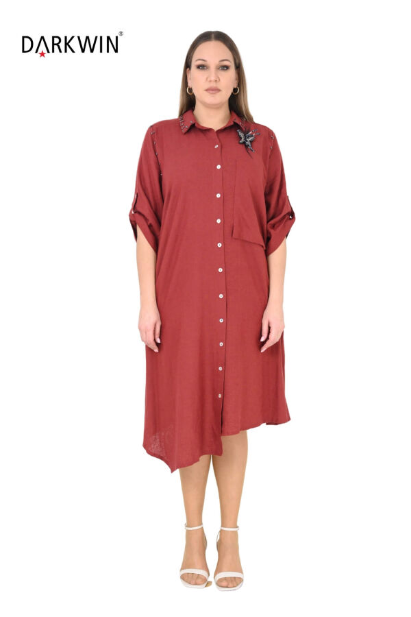 B3539 DARKWIN ELBİSE KIREMIT - 1