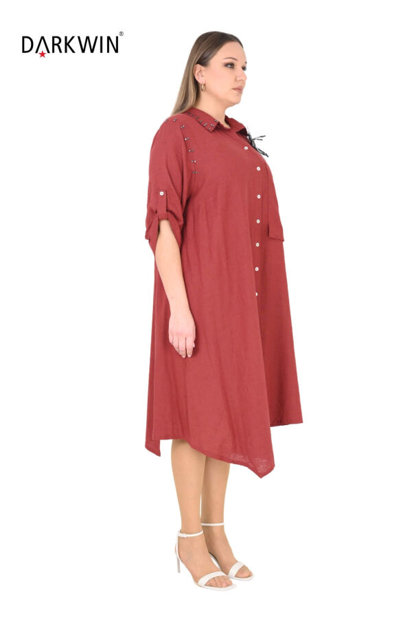 B3539 DARKWIN ELBİSE KIREMIT - 2