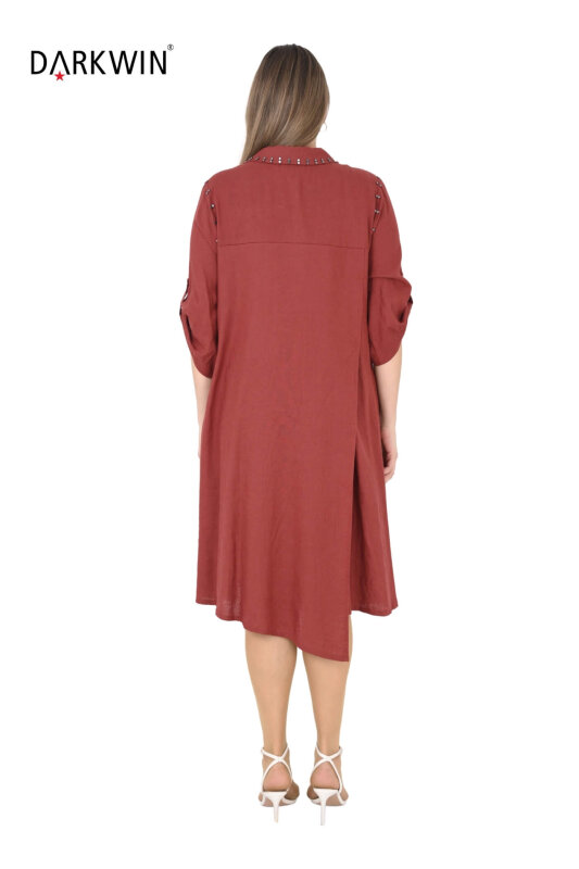 B3539 DARKWIN ELBİSE KIREMIT - 3