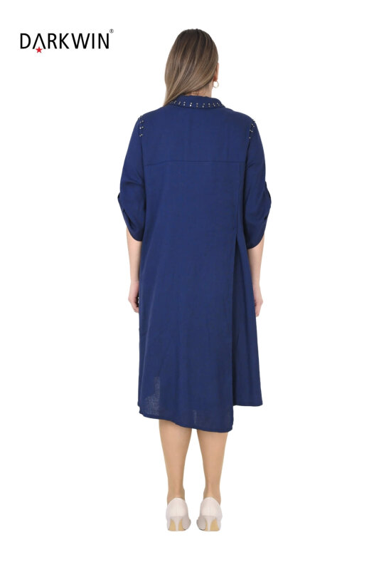 B3539 DARKWIN ELBİSE LACIVERT - 3