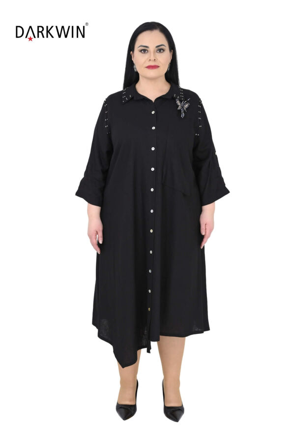 B3539 DARKWIN ELBİSE SIYAH - 1