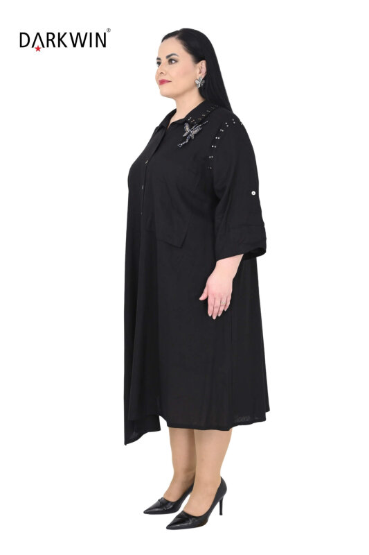 B3539 DARKWIN ELBİSE SIYAH - DARKWIN (1)