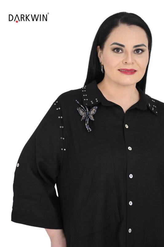 B3539 DARKWIN ELBİSE SIYAH - 4