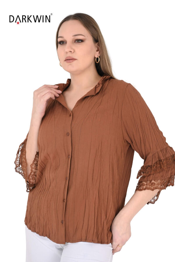 B3546 DARKWIN GÖMLEK KAHVE - 4