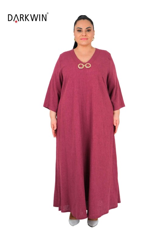 B3561 DARKWIN ELBİSE BORDO