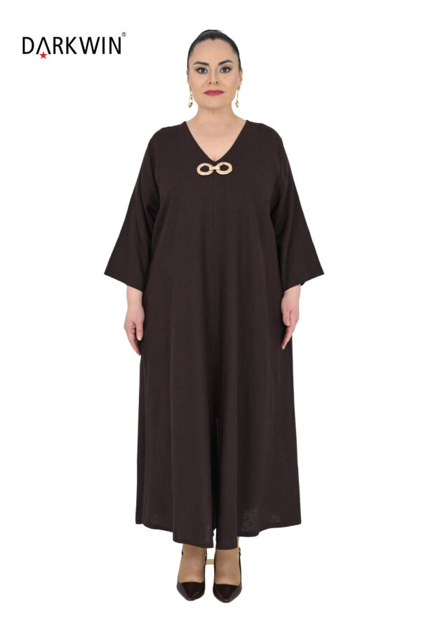 B3561 DARKWIN ELBİSE K.KAHVE - 1