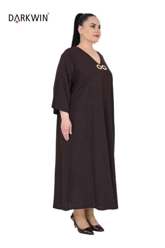 B3561 DARKWIN ELBİSE K.KAHVE - DARKWIN (1)