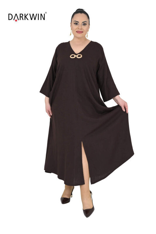 B3561 DARKWIN ELBİSE K.KAHVE - 4