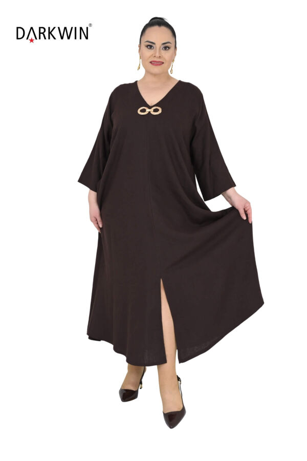 B3561 DARKWIN ELBİSE K.KAHVE - 4