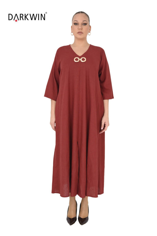 B3561 DARKWIN ELBİSE KIREMIT - DARKWIN