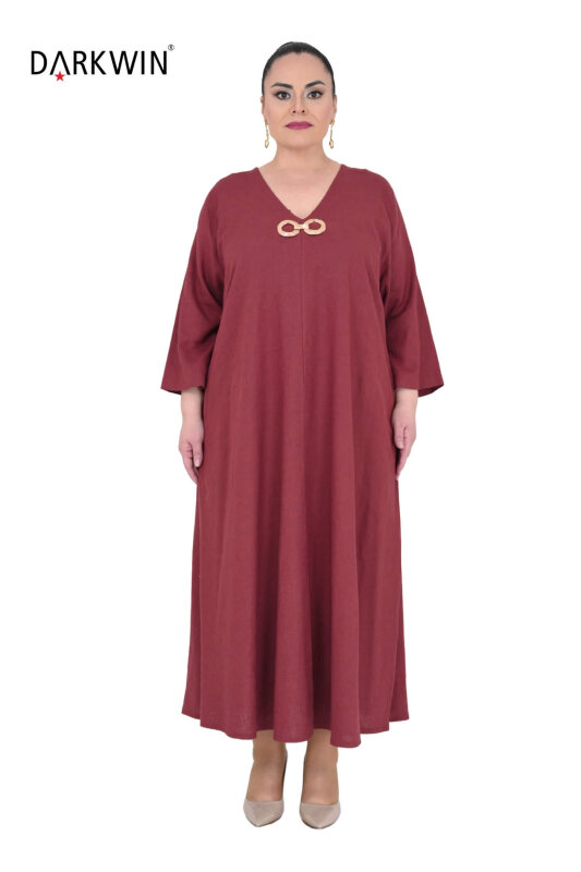 B3561 DARKWIN ELBİSE KIREMIT - DARKWIN