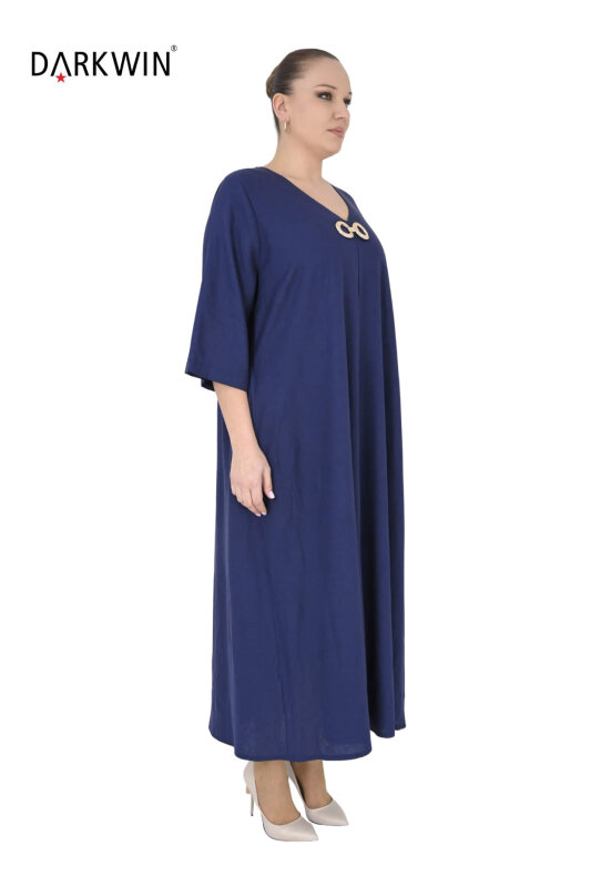 B3561 DARKWIN ELBİSE LACIVERT - 2