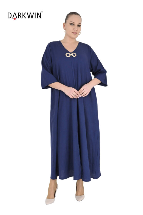 B3561 DARKWIN ELBİSE LACIVERT - 4