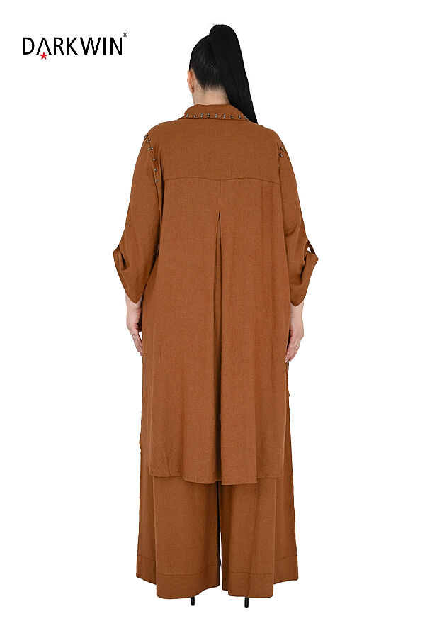 B3580 DARKWIN BLUZ-PANTOLON ACIK KAHVE - 3