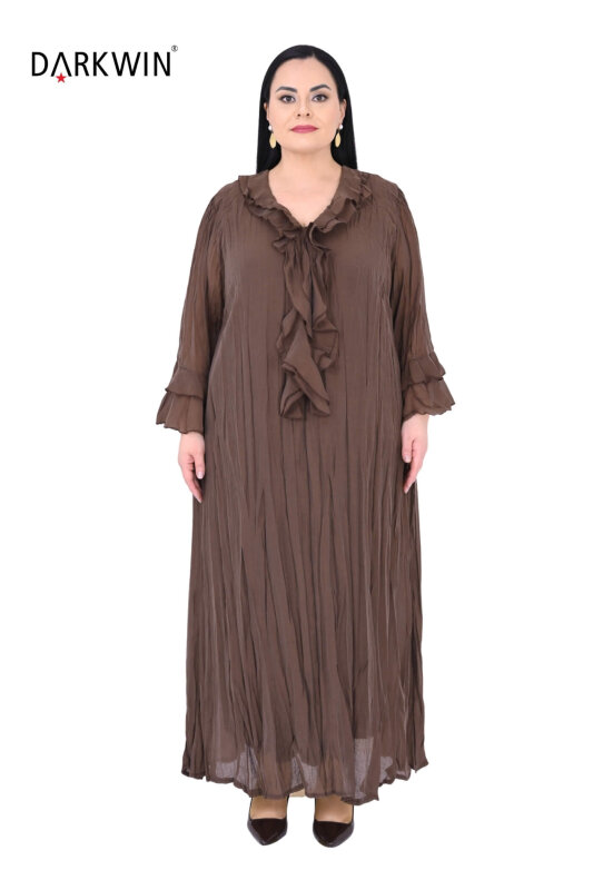 B3584 DARKWIN ELBİSE K.KAHVE - DARKWIN