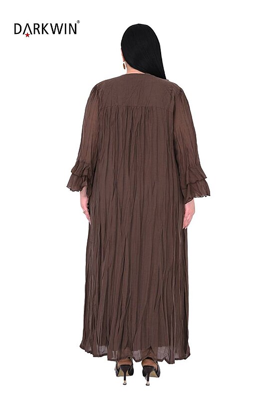 B3584 DARKWIN ELBİSE KAHVE - 2